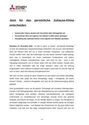 Vorschau Presseinformation Split-Klimageräte Kampagne Word Doc